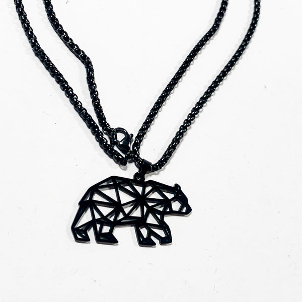 Bear Pride Pendant Geometric Bear