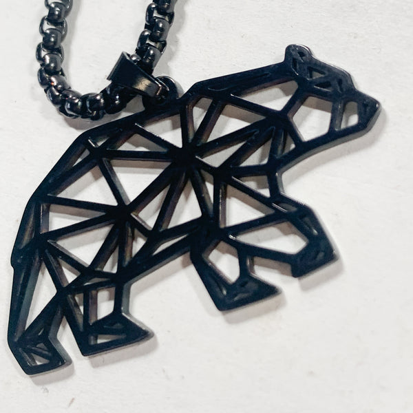 Bear Pride Pendant Geometric Bear