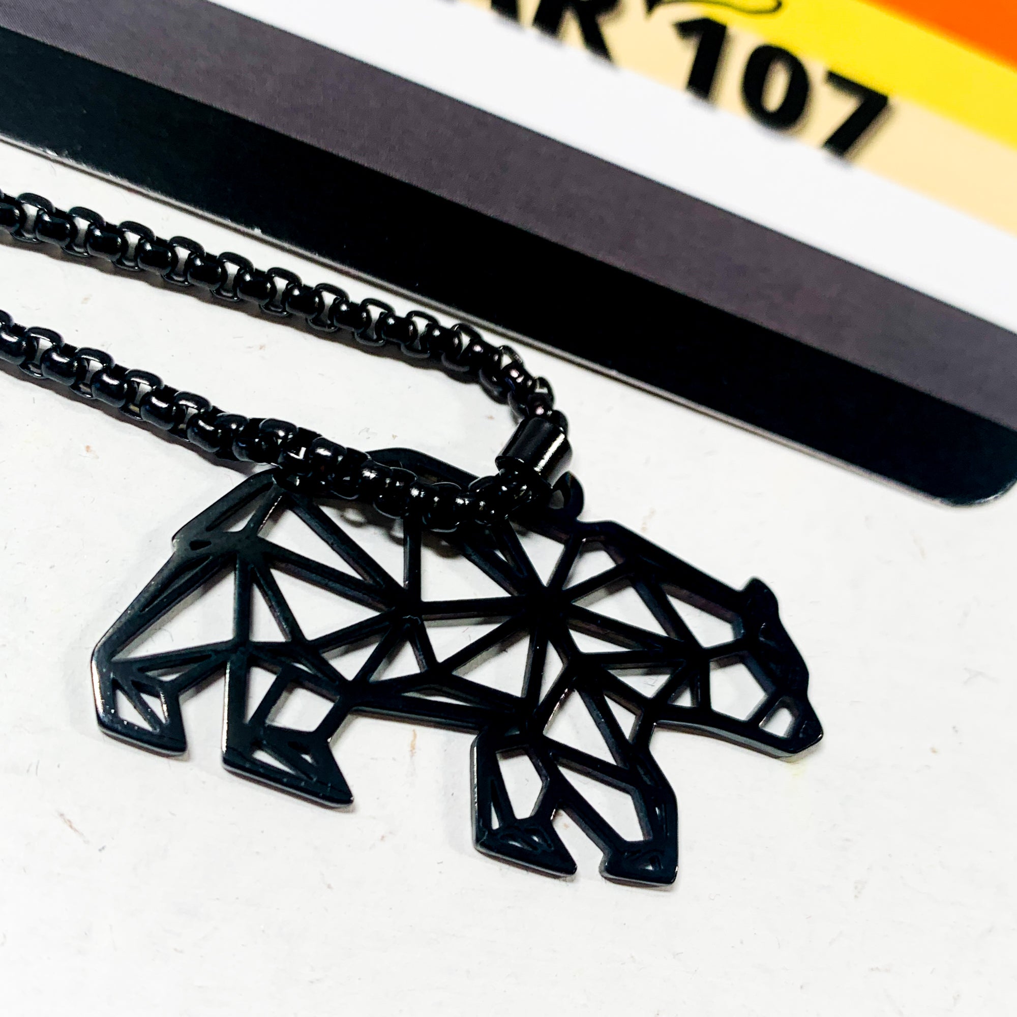 Bear Pride Pendant Geometric Bear