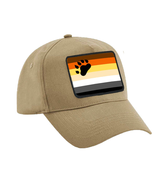 Bear Pride Patch Cap Flag With Paw