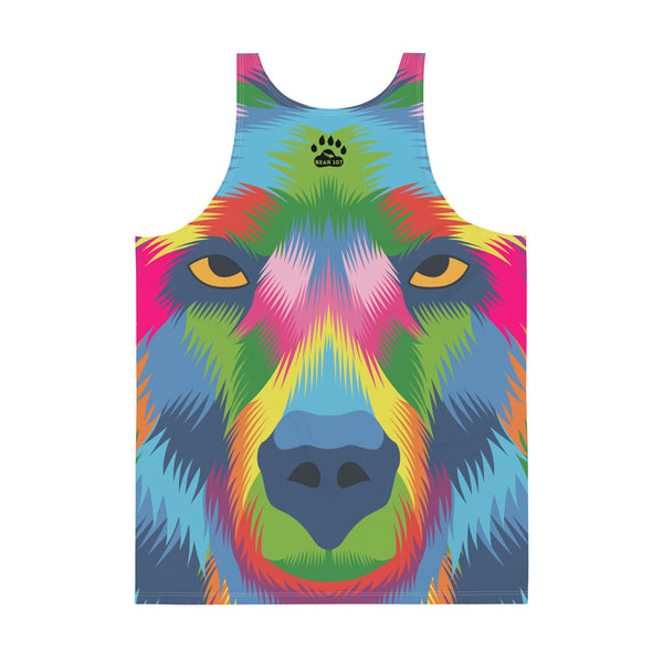 Gay Pride Colourful Bear Tank Top