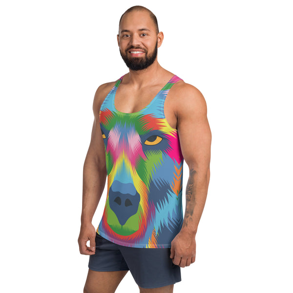 Gay Pride Colourful Bear Tank Top