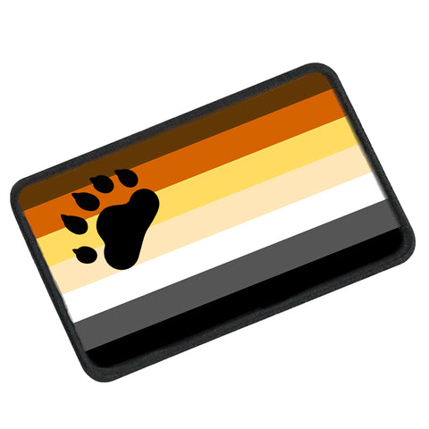 Gay LGBTQ Bear Pride Removable Patches
