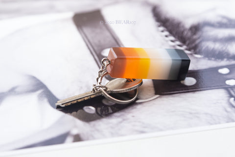 Bears Pride Keychain Flag Colours
