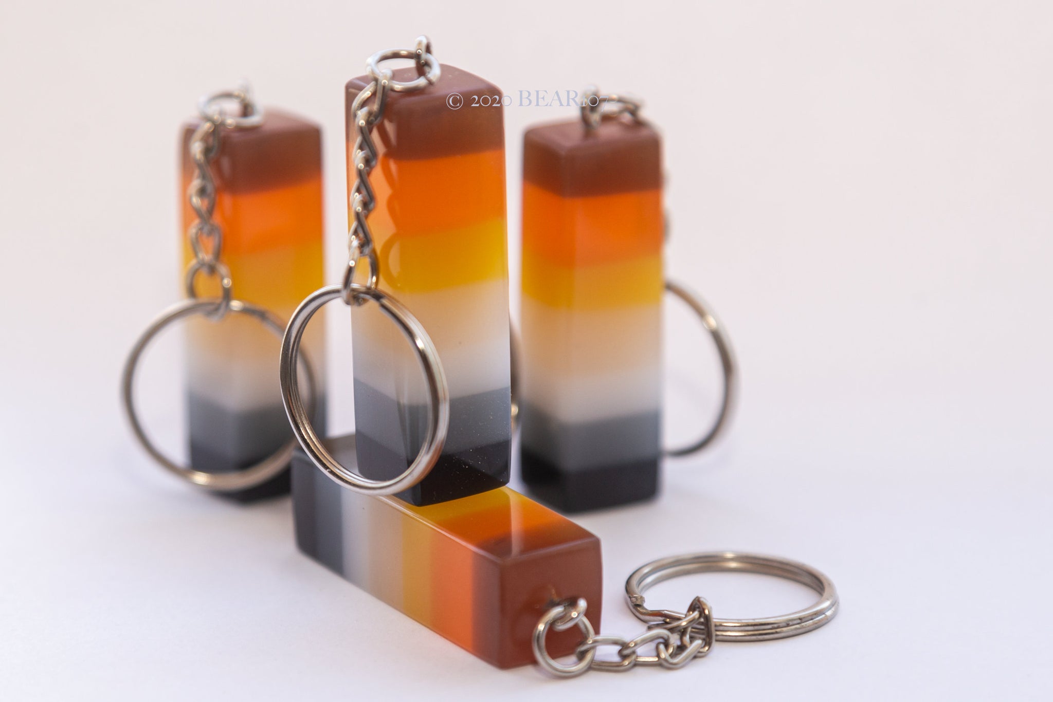 Bears Pride Keychain Flag Colours