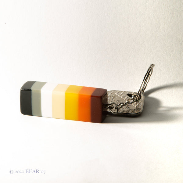 Bears Pride Keychain Flag Colours