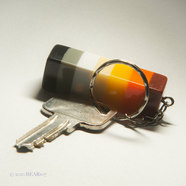 Bears Pride Keychain Flag Colours