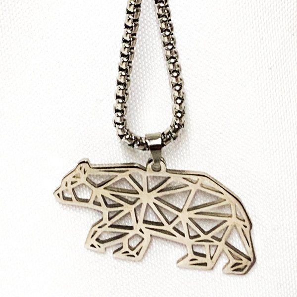 Bear Pride Pendant Geometric Bear