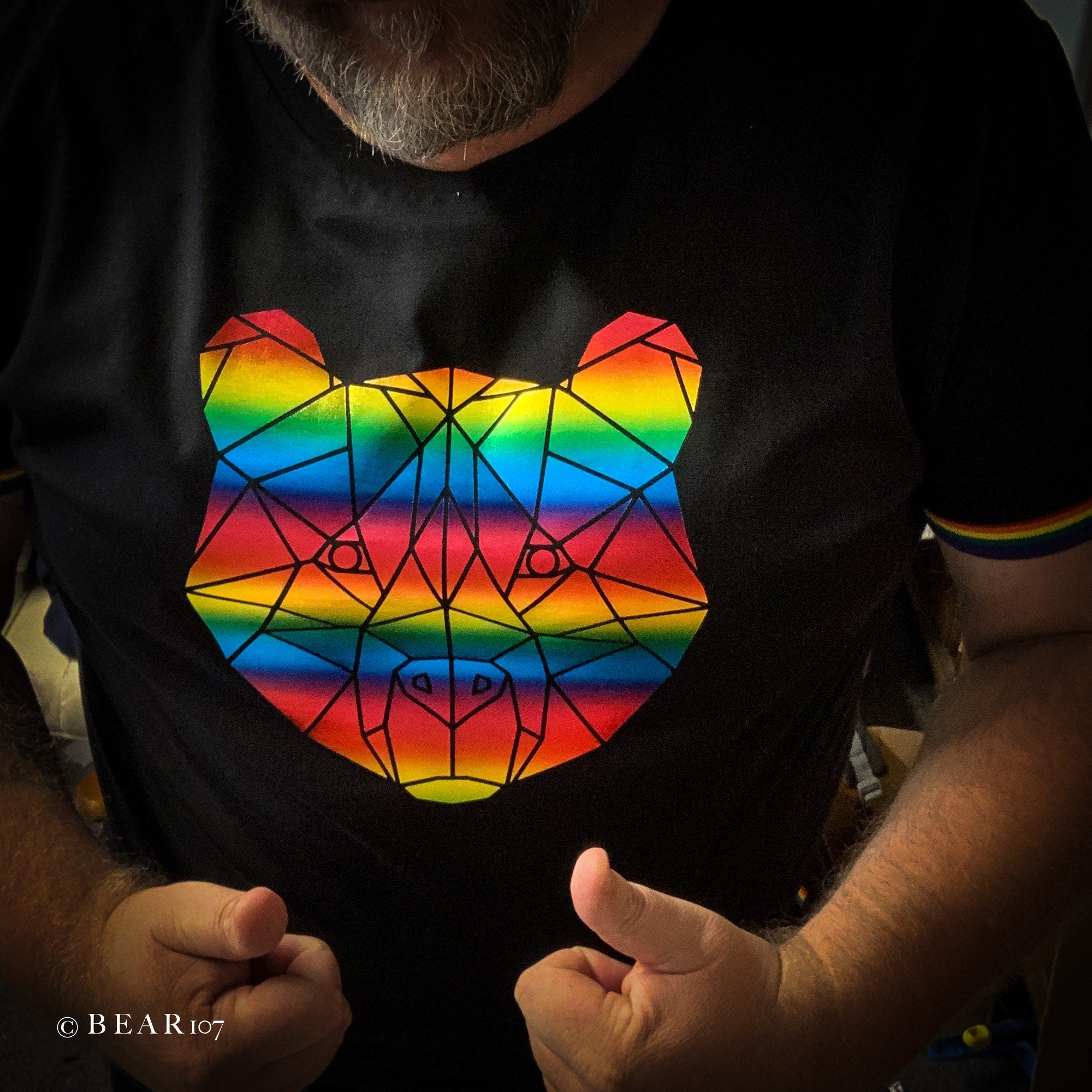 Bear Pride T-Shirt Rainbow Bear