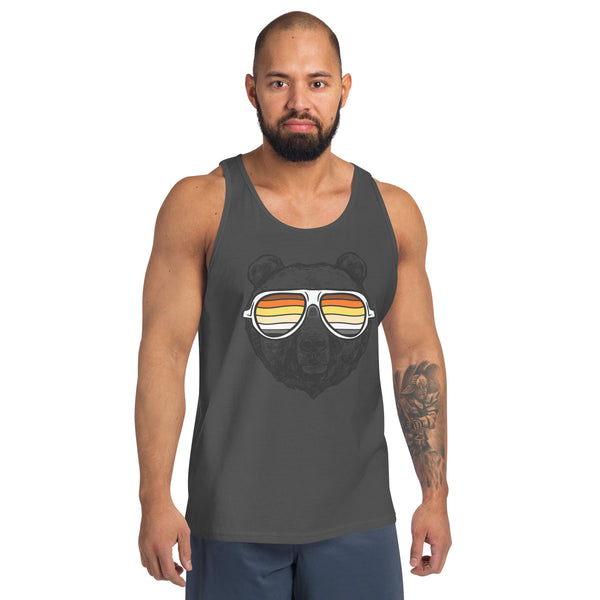 Bear Pride Tank Top Bear with glasses