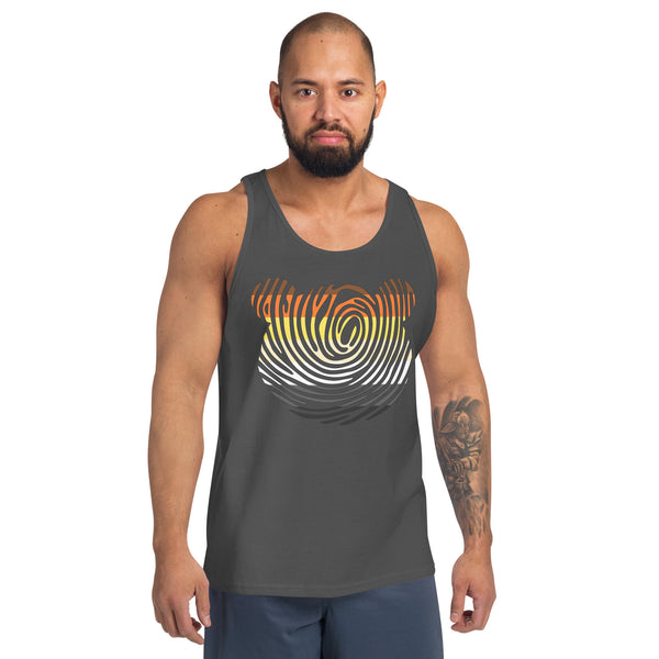 Gay Bear Pride Fingerprint Bear Tank Top