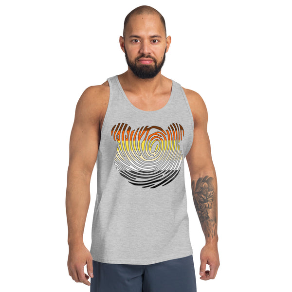 Gay Bear Pride Fingerprint Bear Tank Top