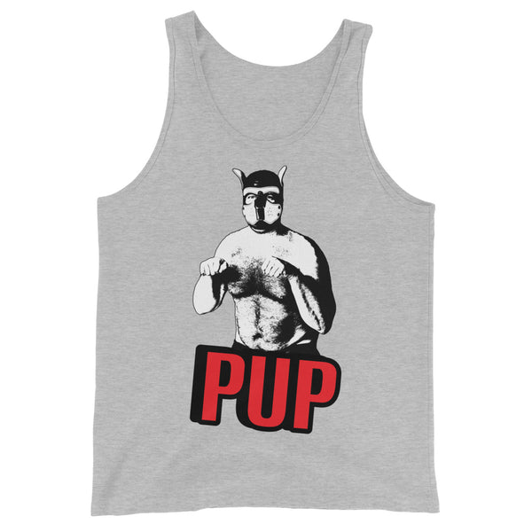 Gay Bear Leather Pride PUP Tank Top