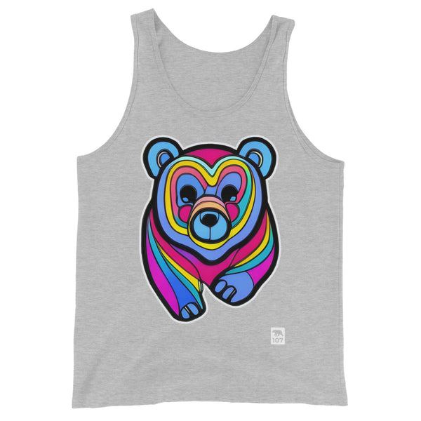 Gay Bear Pride Psychedelic Bear Tank Top