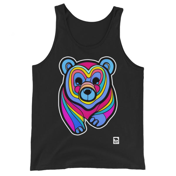 Gay Bear Pride Psychedelic Bear Tank Top