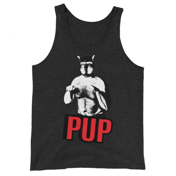 Gay Bear Leather Pride PUP Tank Top