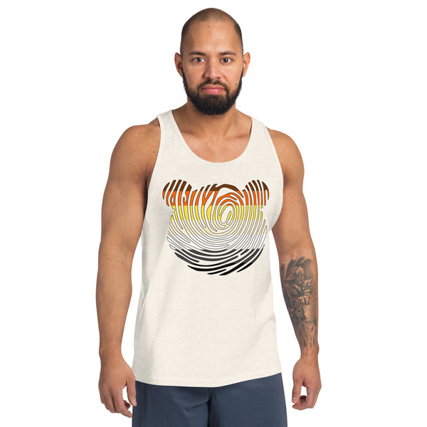 Gay Bear Pride Fingerprint Bear Tank Top