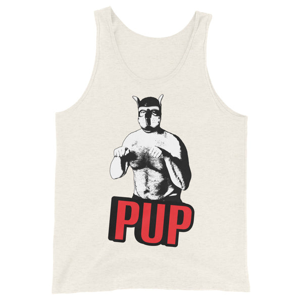 Gay Bear Leather Pride PUP Tank Top