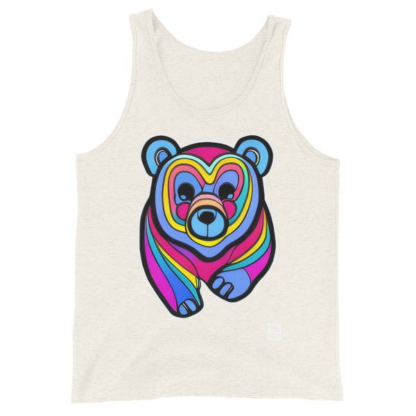 Gay Bear Pride Psychedelic Bear Tank Top