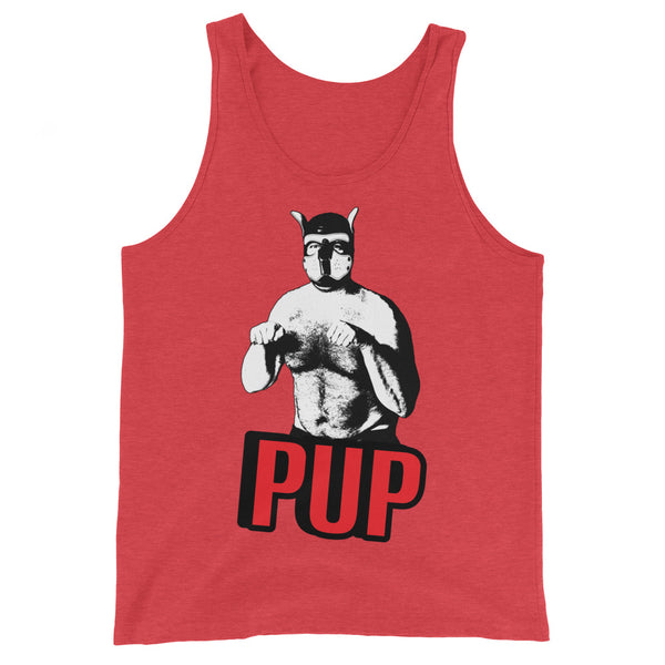 Gay Bear Leather Pride PUP Tank Top