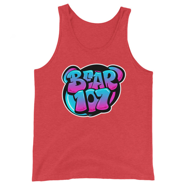 Gay Bear Pride Graffiti Style Bear Tank Top