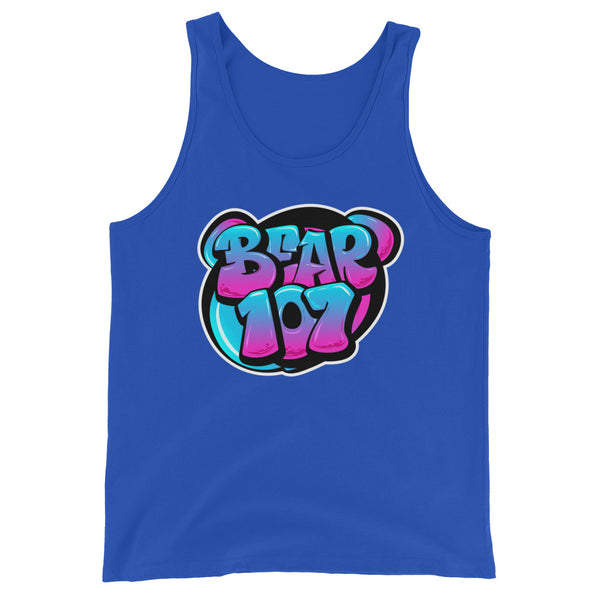 Gay Bear Pride Graffiti Style Bear Tank Top