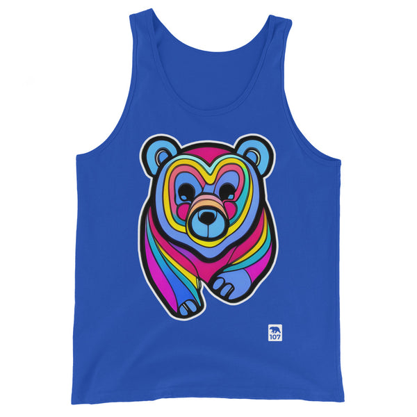 Gay Bear Pride Psychedelic Bear Tank Top