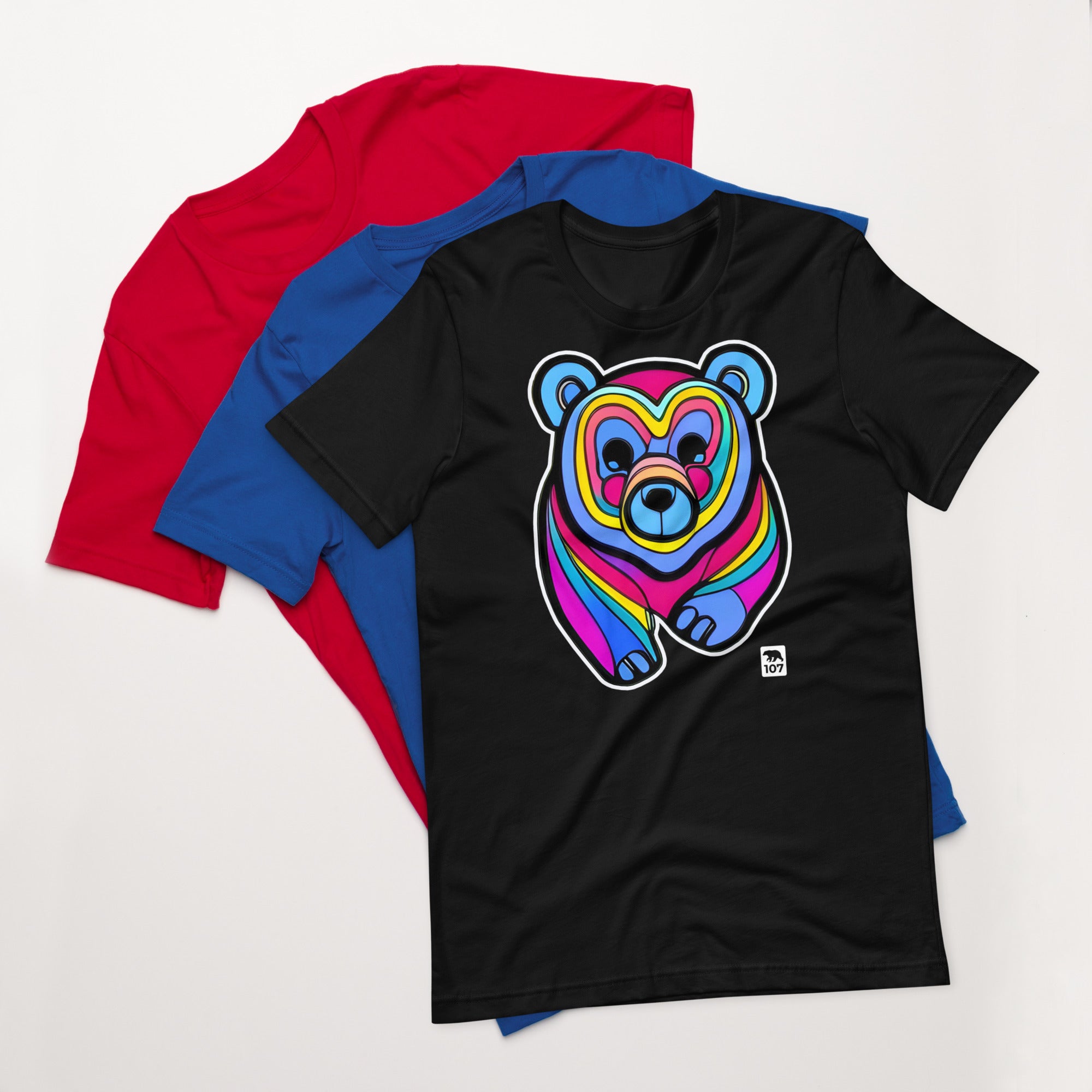 Gay Bear Pride Psychedelic Bear t-shirt