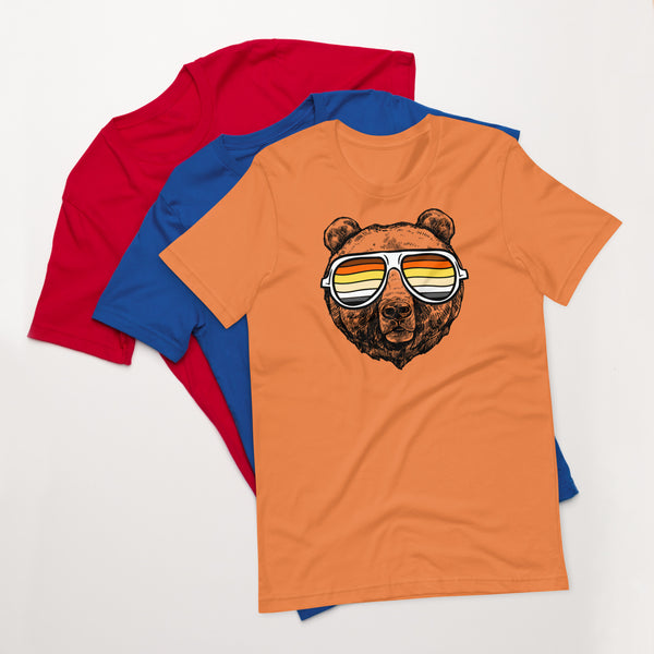 Bear Pride T-shirt Bear with glasses