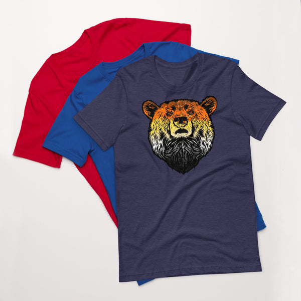 Bear Pride Flag Colour Bear t-shirt