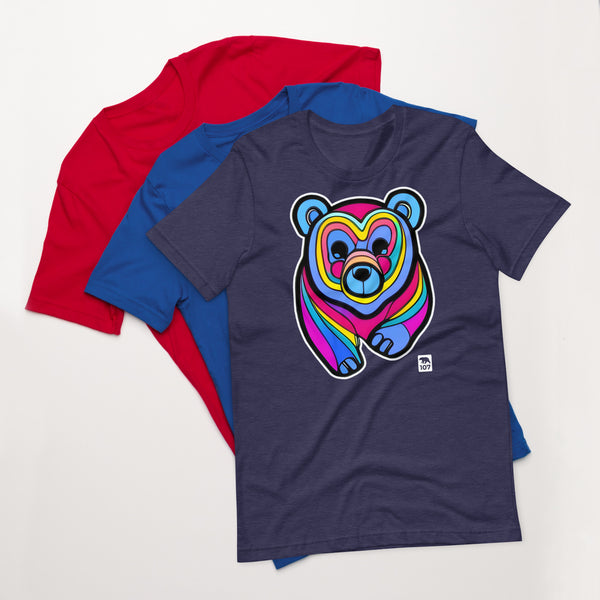 Gay Bear Pride Psychedelic Bear t-shirt