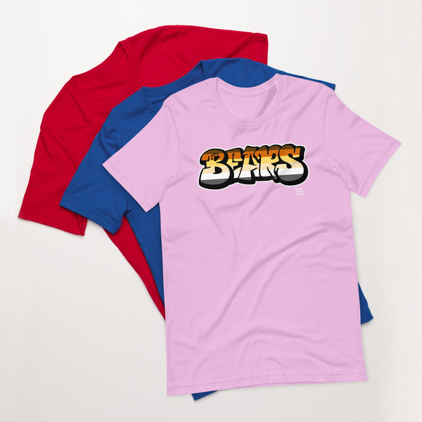 Gay Bear Pride Flag Colours Graffiti Style T-shirt