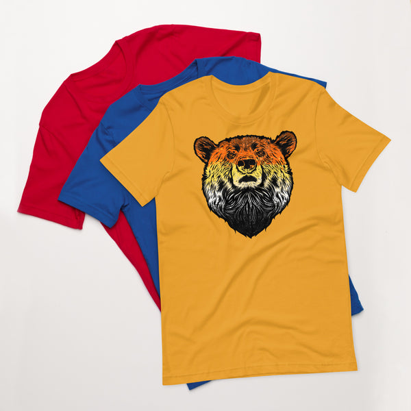 Bear Pride Flag Colour Bear t-shirt