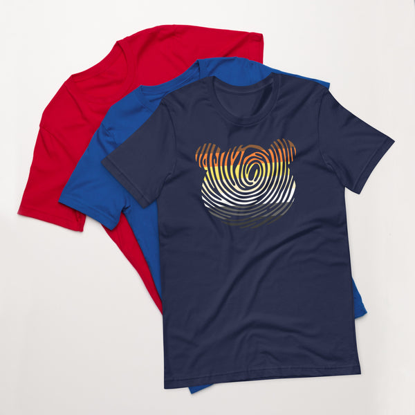 Gay Bear Pride Fingerprint Bear t-shirt