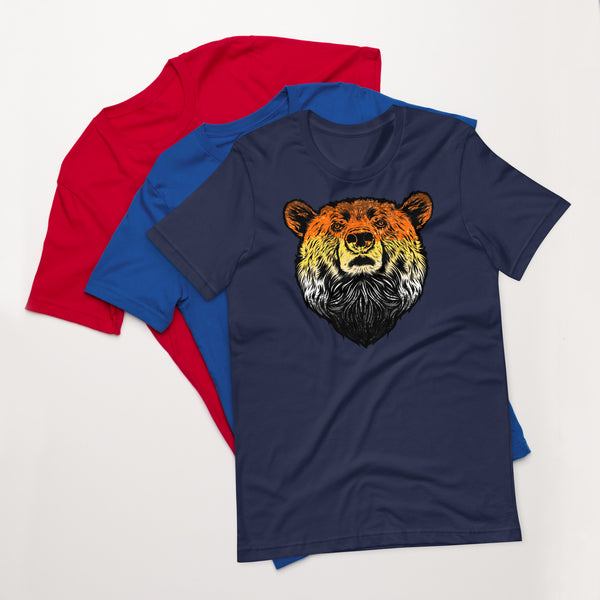 Bear Pride Flag Colour Bear t-shirt