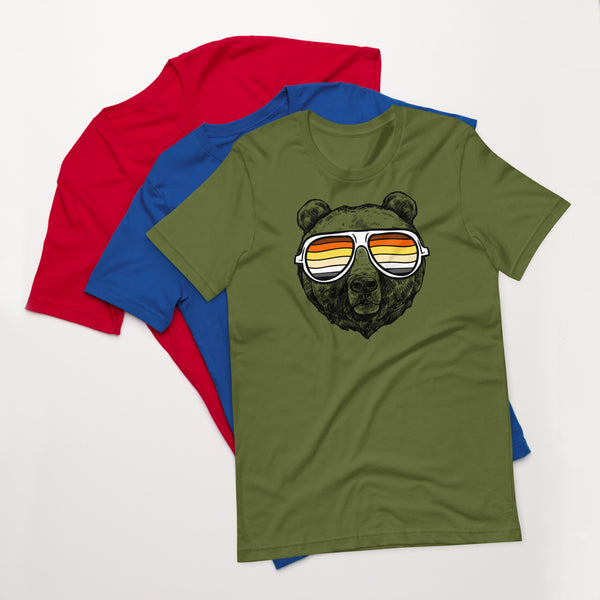 Bear Pride T-shirt Bear with glasses