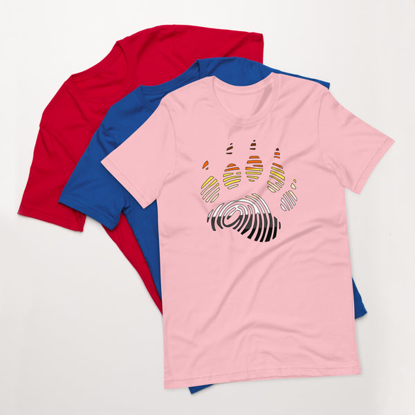 Bear Pride Fingerprint Paw t-shirt