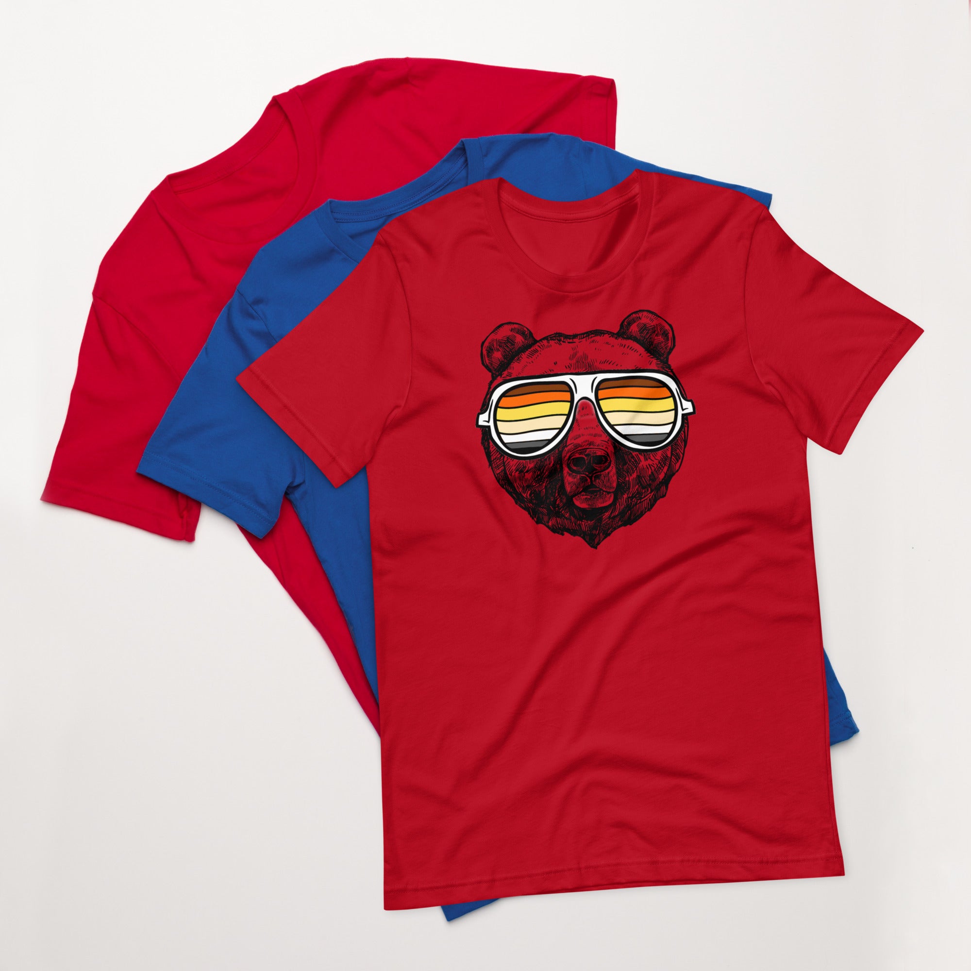 Bear Pride T-shirt Bear with glasses