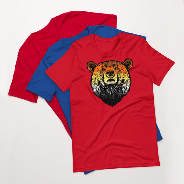 Bear Pride Flag Colour Bear t-shirt