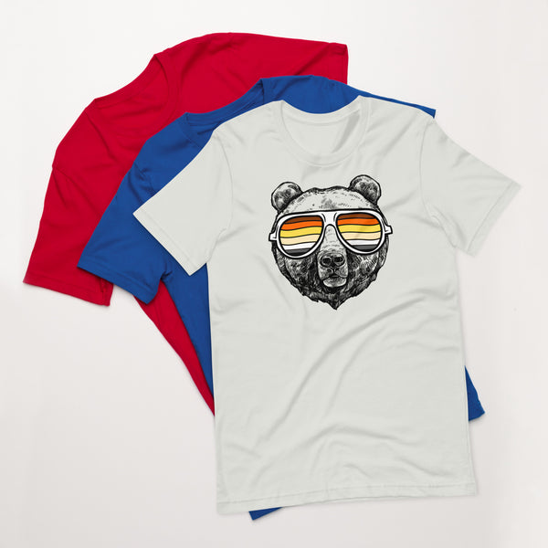 Bear Pride T-shirt Bear with glasses