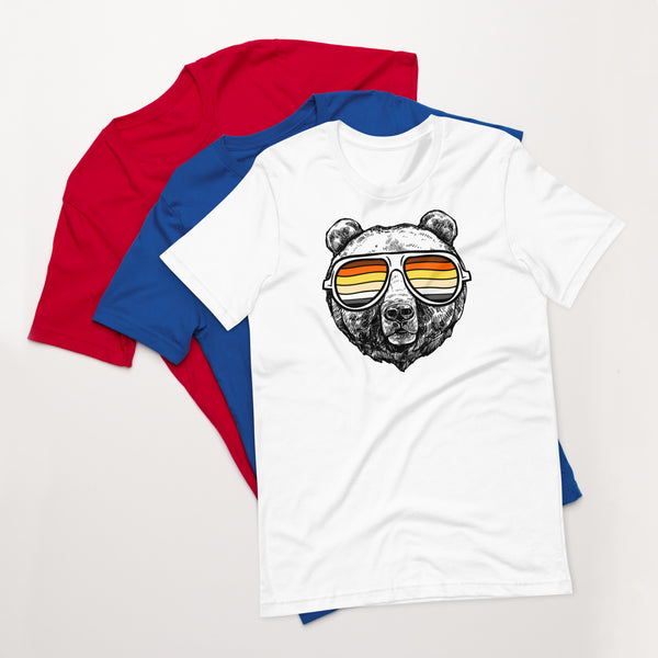 Bear Pride T-shirt Bear with glasses