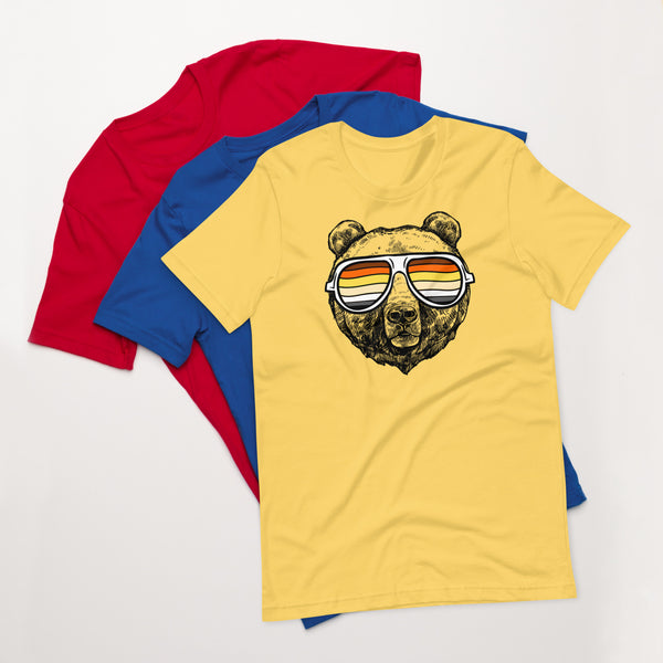 Bear Pride T-shirt Bear with glasses