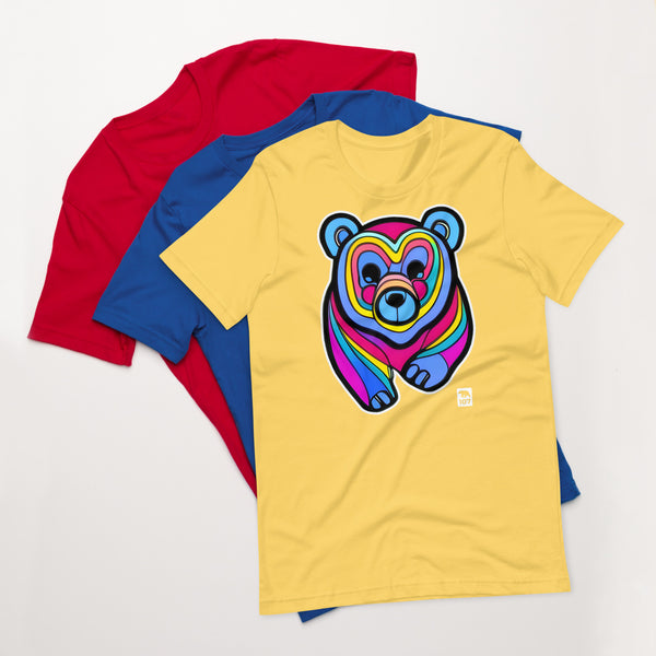 Gay Bear Pride Psychedelic Bear t-shirt